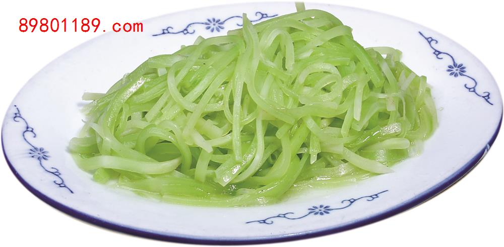 清炒莴笋丝